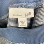 J.Jill Love Linen Blue Stripe Linen Cropped Wide Leg Pull On Pants Sz.2X Photo 4
