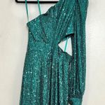 Mac Duggal 26730 Sequin One Shoulder Cut Out Gown Photo 6