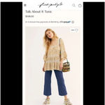 Free People  Talk About It Tunic Floral Mini Dress small Photo 4