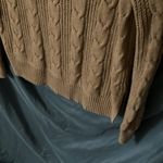 Banana Republic : Carmel Colored Cotton Blend Cable Knit Sweater- side slits- SP Photo 6