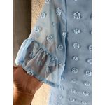 C+D+M Womens Dress Size S Sheer‎ Chiffon Swiss Dot V Photo 3