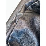 Fifteen Twenty Faux Leather Contrast Jacket in Black Medium as-is Photo 7