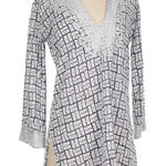 Roller Rabbit Roberta Navy White Tunic Dress XS Cotton Beach Cover Up Photo 0