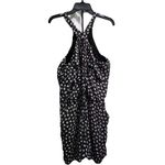 Ann Taylor LOFT Womens Size M Top Halter Sleeveless Romper Floral Black Photo 2