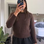 ZARA 100% Cashmere Sweater Chocolate Brown Photo 0