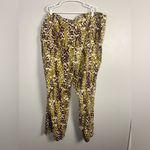 Modcloth moment of couth giraffe cotton linen blend pants size 3x wide leg Photo 4