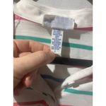 Vtg Winners Choice Womens Striped Polo Shirt Long Sleeve Casual Pullover Top L White Size L Photo 8