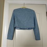 Reformation Trista Tweed Jacket in Blue Size XS Photo 3