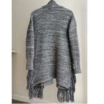 Banana Republic  Cardigan Coat Italian Yarn Wool Boho Western Fringe Open Front S Photo 2