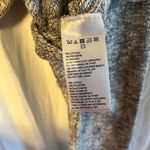 Free People Beach Long Sleeve Mock Neck Open Back Grey Heathered Sweater Photo 5