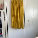 ZARA  Gold Pleated Maxi Skirt for Resort Wear Photo 3