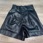 ZARA Faux Leather Shorts Photo 1
