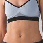 Lululemon Hold Your Om Bra II Heathered Silver Fox Cross Straps Strappy Size 2 Photo 0