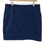 Vera Wang Simply Vera  Denim Mini Skirt Size XL Photo 0