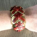 Giles & Brothers brass & leather bracelet. Mint! Photo 0