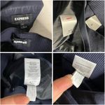 EXPRESS Blue Pantsuit Dark Navy Pants Double Breasted Blazer Jacket Size Small Photo 11