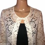 Connected Apparel  lace cropped cardigan top Photo 1