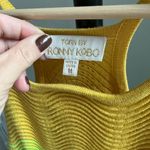 Torn By Ronny Kobo  Yellow and Blue Wave Dress Photo 2