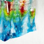 Sanctuary ‎ Size 26 Shorts Sweet Rainbow Tie Dye Handmade Linen Drawstring 660 Photo 5