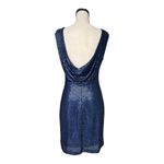 Be Smart Vintage 80s Blue Sequins Dress Made In USA Size M Size M Photo 1