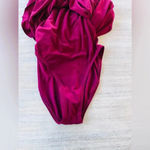 Free People Norma Kamali Diana Mini Dress in Plum Size Small NWOT $195 Photo 2