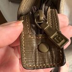 Vintage Tacchini Italian Leather Large Clutch Brown Photo 9