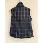 Golfino Women's Quilted Vest Back Plaid Black Size US 12 Preppy Athleisure Golf Photo 2