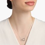 NWT Blue Nile 18" Infinity Ring Necklace In Sterling Silver (1 Mm) Photo 6