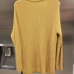 Jenni Kayne ππ Fisherman Organic Cotton Blend Sweater Mustard Yellow Small NWT Photo 9