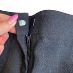 Lafayette 148 Wide Leg Virgin Wool Pant Size 10 Black With White Twill Lines HR Photo 6