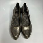 Fly London  Bruno metallic leather‎ heels silver bronze black size 39 Photo 3