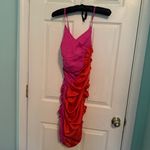 Ahluwalia Jade Two Toned Ruched Dress Photo 4