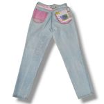 Vtg Get Used By Elie High Waisted Jeans-Size 30-Pastel-Streetwear-Hip Hop-1992 Photo 6