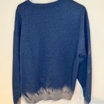 Gildan Women's Blue Graphic Sweater crewneck sweatshirt bleach detail “mama” large Photo 4