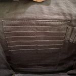 Fossil ‎ Black Leather Multi Compartment Crossbody Travel Bag Purse Minimalist Photo 7