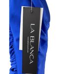 La Blanca Island Goddess Halter Tankini Swim Top Royal Blue 12 NWT Resort Beach Photo 6