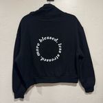 Nwts Reflex Life Is Out There Sweatshirt Size Extra Small Black Womens More Ble Photo 2