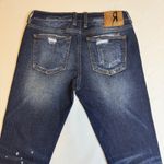 Rock Revival Remix By Women Skinny Y2K Distressed Paint Splatter Denim Jeans 26" Photo 4