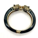 Cheetah Gold tone laminated Hinge Bracelets Gold Photo 0