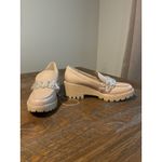 New Dolce Vita Cream Loafers 10 Women’s Slip In Pump Plastic Chain Clear Heeled Photo 2