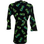 Minecraft Plush Fleece Robe with Creeper Print Boys Size M Black Size M Photo 4