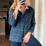 L.L.Bean Fleece Lined Flannel Hoodie Photo 0