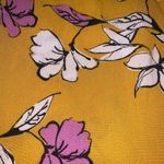 Lane Bryant  Floral Yellow Pink Flutter Sleeve Flowy Rayon Top Blouse 22 Photo 3