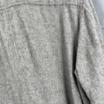 Lauren Ralph Lauren Womens Shirt Jacket Grey Wool Blend Utility Snap Front Large Gray Photo 4
