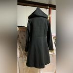 Black Faux Fur Trimmed Jacket Size L Photo 8