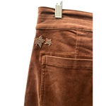 Anthropologie Pilcro NWT Velvet Beaded Wanderer Pants Size 29 Copper Bronze $158 Brown Photo 8