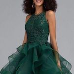 JJ's House Princess Scoop Short Tulle Lace Homecoming Dress With Sequins #203137 Photo 0