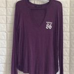 Raggs II Riches Boujee 86 plum purple‎ keyhole long sleeve tunic Photo 1