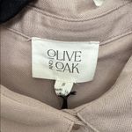 Olive & Oak New  Mocha stone Button-Up Shirt Womens, small Photo 2
