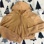 SKIMS  waffle knit cropped jacket size medium Photo 0